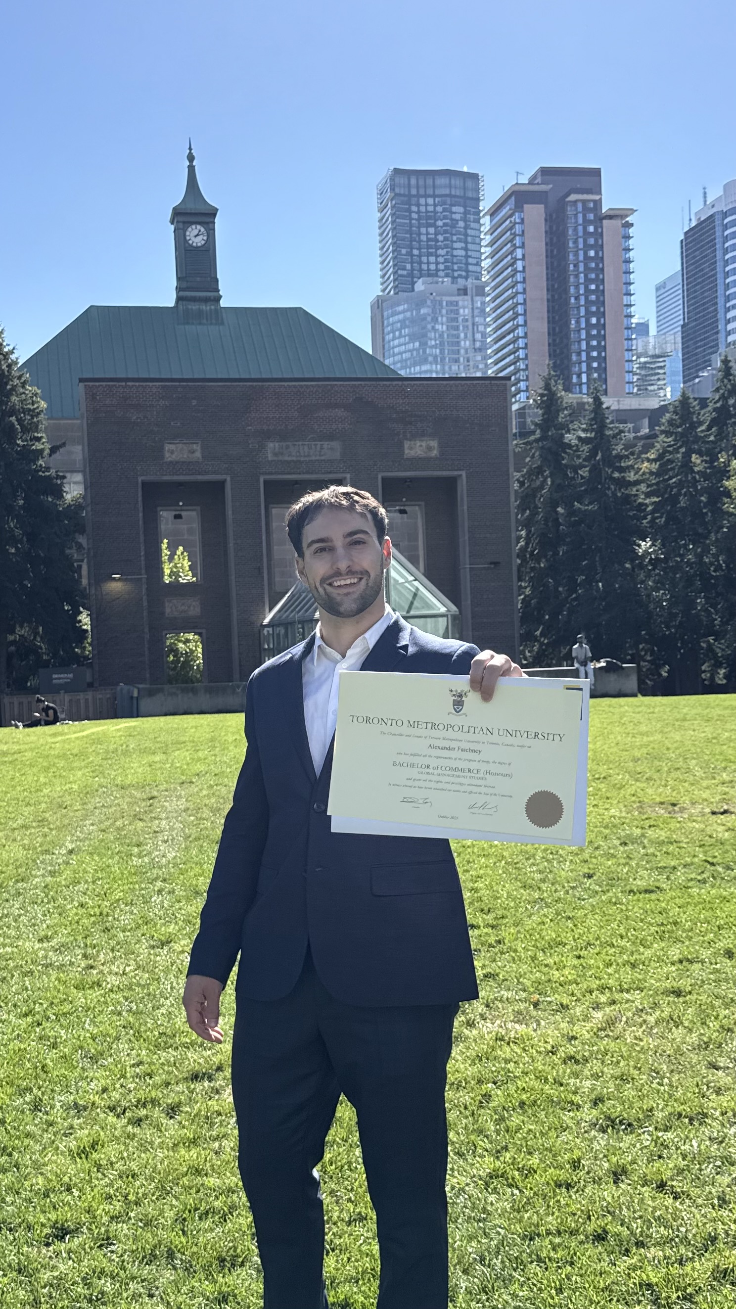 Graduation portrait of Alexander Elias